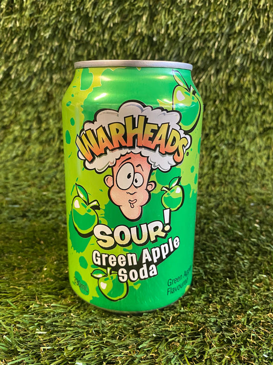Warheads Sour Green Apple Soda