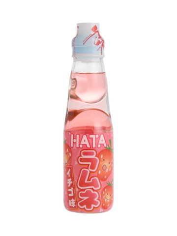 Hatakosen Ramune Strawberry Soda