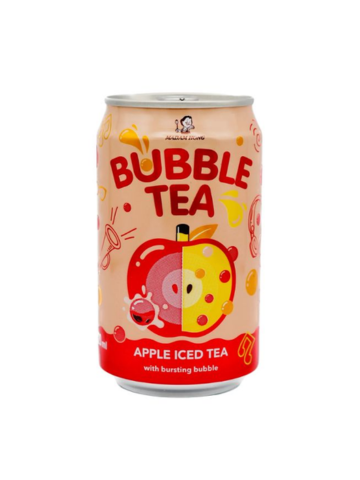 Lady Boba Apple Iced Tea with Bursting Bubble